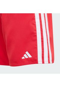 Adidas - Szorty 3-Stripes Swim Kids. Kolor: biały, czerwony, wielokolorowy. Materiał: materiał