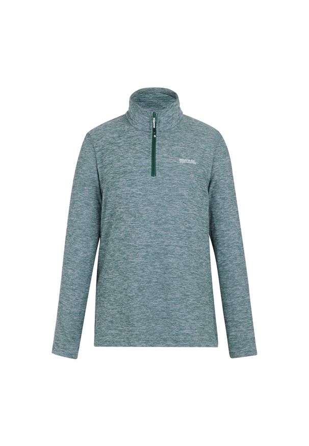 Regatta - Polarowy Top Damski Krótki Suwak Sweetheart. Kolor: zielony. Materiał: polar. Długość: krótkie. Sezon: zima