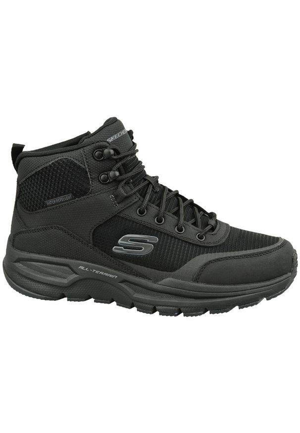skechers - Buty trekkingowe męskie Skechers Escape Plan 20. Wysokość cholewki: za kostkę. Zapięcie: sznurówki. Kolor: wielokolorowy. Materiał: materiał, syntetyk, tkanina. Szerokość cholewki: normalna. Sezon: zima