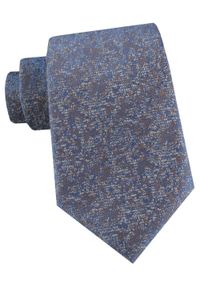 Męski Krawat - Niebieski Melanż - Alties. Kolor: niebieski. Materiał: tkanina. Wzór: melanż. Styl: elegancki, wizytowy #1