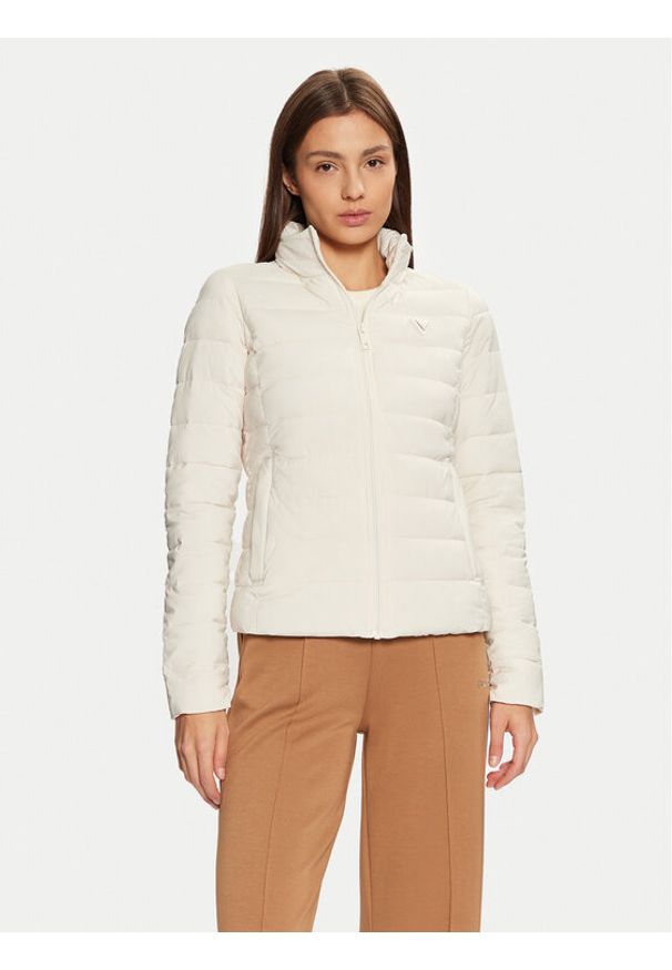 Guess Kurtka przejściowa V4YL04 WF3X0 Écru Regular Fit. Kolor: kremowy. Materiał: syntetyk