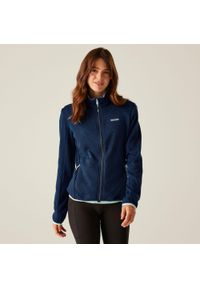 Regatta - Damski polar Newhill II z pełnym zamkiem błyskawicznym. Kolor: niebieski. Materiał: polar. Sport: turystyka piesza #1