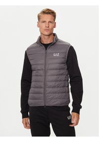 EA7 Emporio Armani Bezrękawnik 8NPQ06 PNGPZ 1992 Szary Regular Fit. Kolor: szary. Materiał: syntetyk. Długość rękawa: bez rękawów