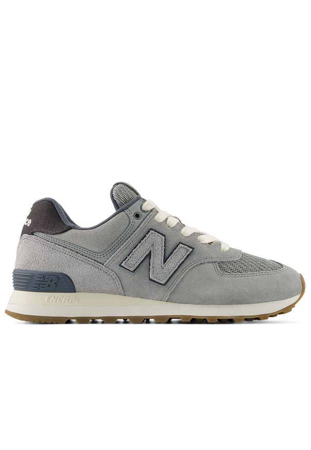 Buty unisex New Balance U5746VZ - szare. Kolor: szary. Materiał: syntetyk, materiał, skóra, guma, zamsz. Szerokość cholewki: normalna. Model: New Balance 574