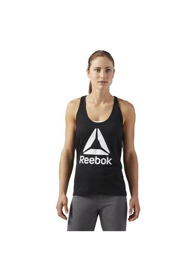 Koszulka treningowa damska Reebok Workout Ready Supremium 20. Kolor: czarny. Długość rękawa: bez rękawów. Sport: bieganie