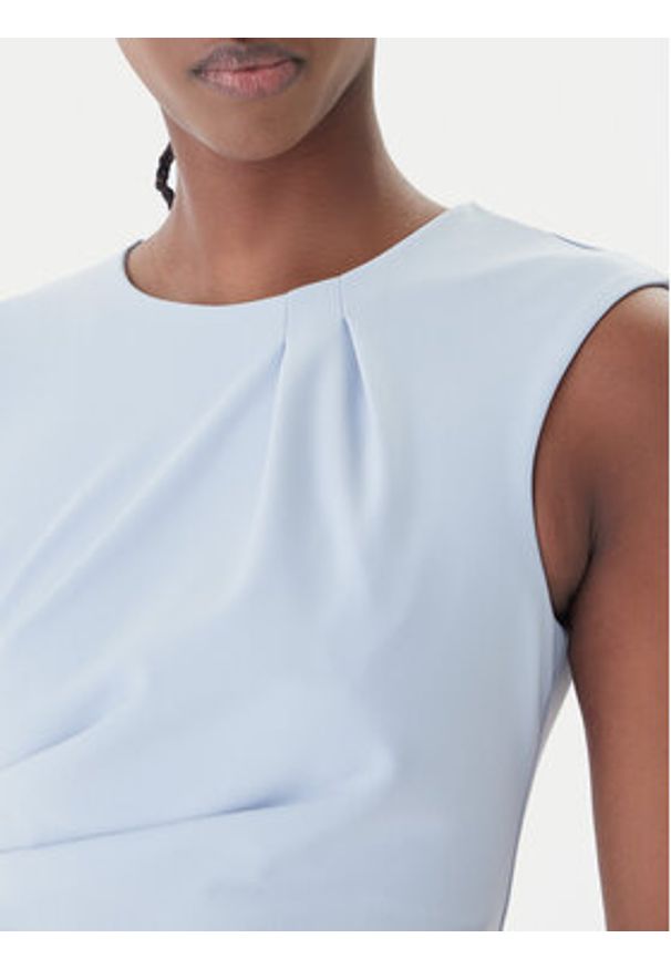 Rinascimento Sukienka koktajlowa CFC0127683003 Błękitny Slim Fit. Kolor: niebieski. Materiał: syntetyk. Styl: wizytowy