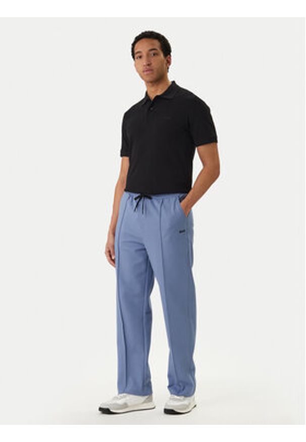 BOSS Spodnie dresowe Member Hurley 50558602 Błękitny Regular Fit. Kolor: niebieski. Materiał: syntetyk