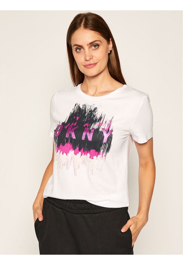 T-Shirt DKNY. Kolor: biały