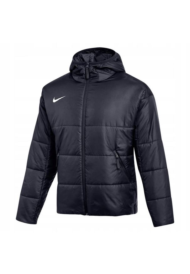 Nike - Męska Kurtka Academy Pro 24 ThermaFit Autumn Padded Jacket. Kolor: niebieski. Materiał: puch. Sport: turystyka piesza