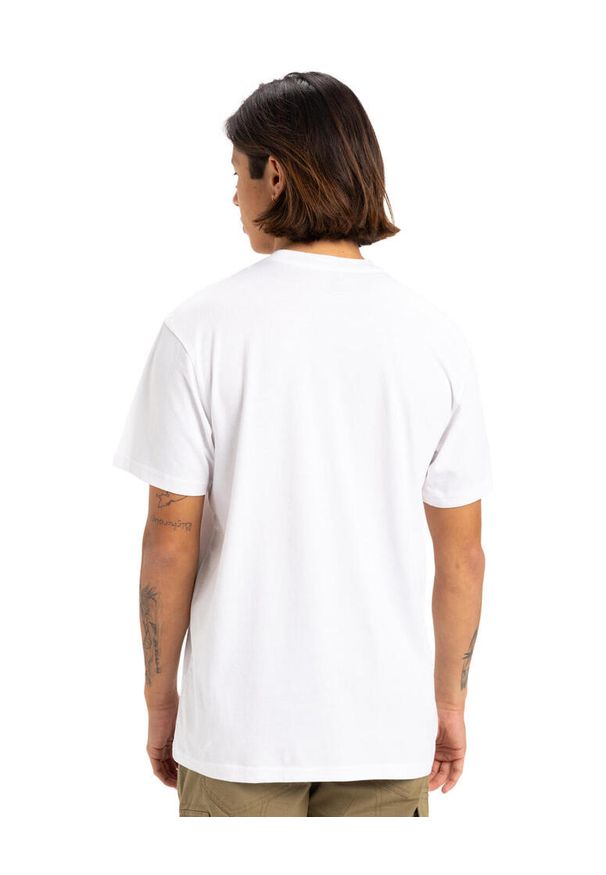 Quiksilver - Koszulka z krótkim rękawem dla Mężczyzn FINELINE Biały. Kolor: biały. Materiał: materiał, bawełna. Długość rękawa: krótki rękaw. Długość: krótkie