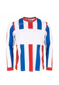 STANNO - Dżersej z długim rękawem Stanno Aspire. Kolor: wielokolorowy, biały, czerwony. Materiał: jersey. Długość rękawa: długi rękaw. Długość: długie. Wzór: paski #1