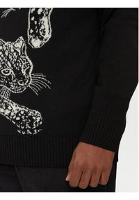 Just Cavalli Sweter 77OAFM40 Czarny Regular Fit. Kolor: czarny. Materiał: syntetyk #5