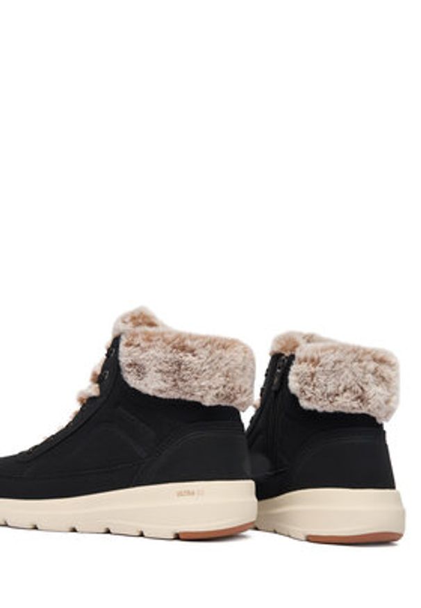 skechers - Skechers Trzewiki Glacial Ultra 144199/BLK Czarny. Kolor: czarny. Materiał: skóra