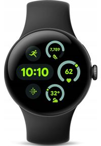 GOOGLE - Smartwatch Pixel Watch 3 Czarny (GA05757-DE). Rodzaj zegarka: smartwatch. Kolor: czarny