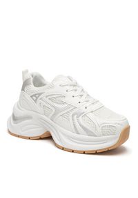 DeeZee Sneakersy WSS21540-01 Biały. Kolor: biały. Materiał: materiał, syntetyk