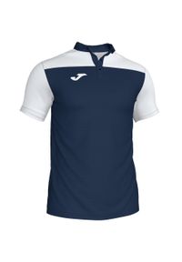 Koszulka polo do tenisa męska Joma Hobby II. Typ kołnierza: polo. Kolor: biały, niebieski, wielokolorowy. Materiał: bawełna, poliester. Sport: tenis #2