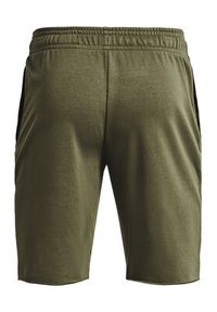 Under Armour Szorty sportowe UA RIVAL TERRY SHORT 1361631 Khaki Regular Fit. Kolor: brązowy. Styl: sportowy #5