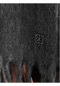 Calvin Klein Szalik Emblem Brushed LV04D8069G Szary. Kolor: szary. Materiał: poliester #6