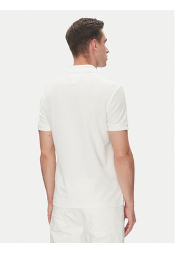 TOMMY HILFIGER - Tommy Hilfiger Polo MW0MW33167 Biały Regular Fit. Typ kołnierza: polo. Kolor: biały. Materiał: bawełna