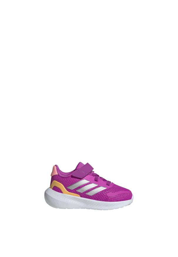 Adidas - Buty Runfalcon 5 Kids. Kolor: wielokolorowy, szary, żółty, fioletowy. Sport: bieganie