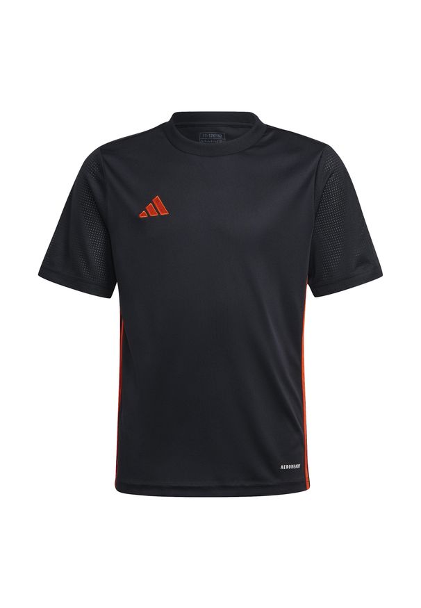 Adidas - Koszulka dla dzieci adidas Tabela 23. Kolor: czarny, pomarańczowy, wielokolorowy. Materiał: materiał. Sport: piłka nożna