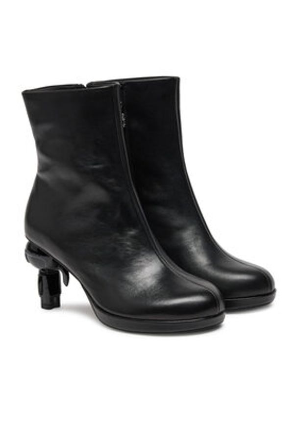 Karl Lagerfeld - KARL LAGERFELD Botki KL39064 Czarny. Kolor: czarny. Materiał: skóra