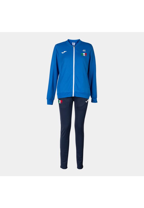 Damski dres włoskiej federacji tenisowej Joma. Kolor: niebieski. Materiał: dresówka. Sport: tenis
