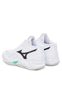 Mizuno Buty halowe Wave Momentum Pro Mid V1GA2545 Biały. Kolor: biały. Materiał: skóra. Model: Mizuno Wave #6