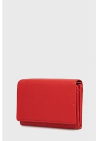 Answear Lab Portfel damski kolor czerwony. Kolor: czerwony. Materiał: materiał. Wzór: gładki #3