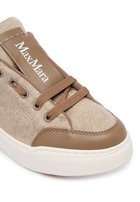 Max Mara Sneakersy Maxiws 2524766032650 Beżowy. Kolor: beżowy. Materiał: materiał, wełna #5