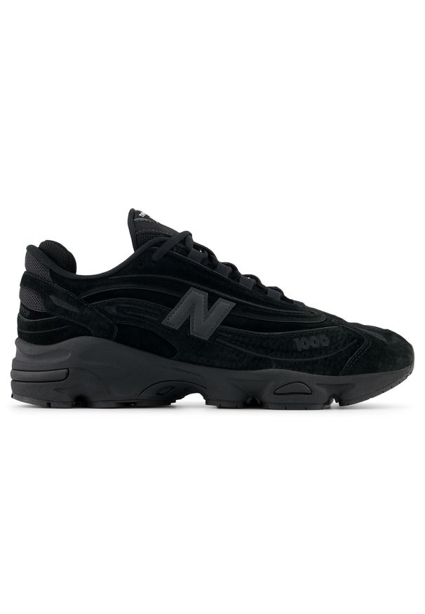 Buty unisex New Balance M1000LA – czarne. Kolor: czarny. Materiał: zamsz, syntetyk, materiał. Szerokość cholewki: normalna