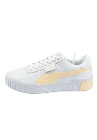 Buty Puma Cali W 369155 30 białe żółte. Okazja: na co dzień. Kolor: wielokolorowy, żółty, biały. Materiał: skóra