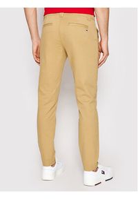 Tommy Jeans Chinosy Scanton DM0DM09595 Brązowy Slim Fit. Kolor: brązowy. Materiał: bawełna #4