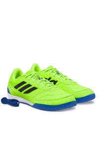 Adidas - adidas Buty do piłki nożnej Top Sala Competition 2 Indoor IH7685 Zielony. Kolor: zielony. Materiał: skóra #5