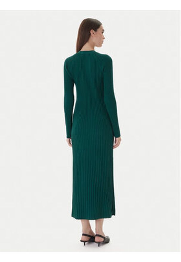 TwinSet - TWINSET Sukienka dzianinowa 252TT3400 Zielony Slim Fit. Kolor: zielony. Materiał: wiskoza, syntetyk