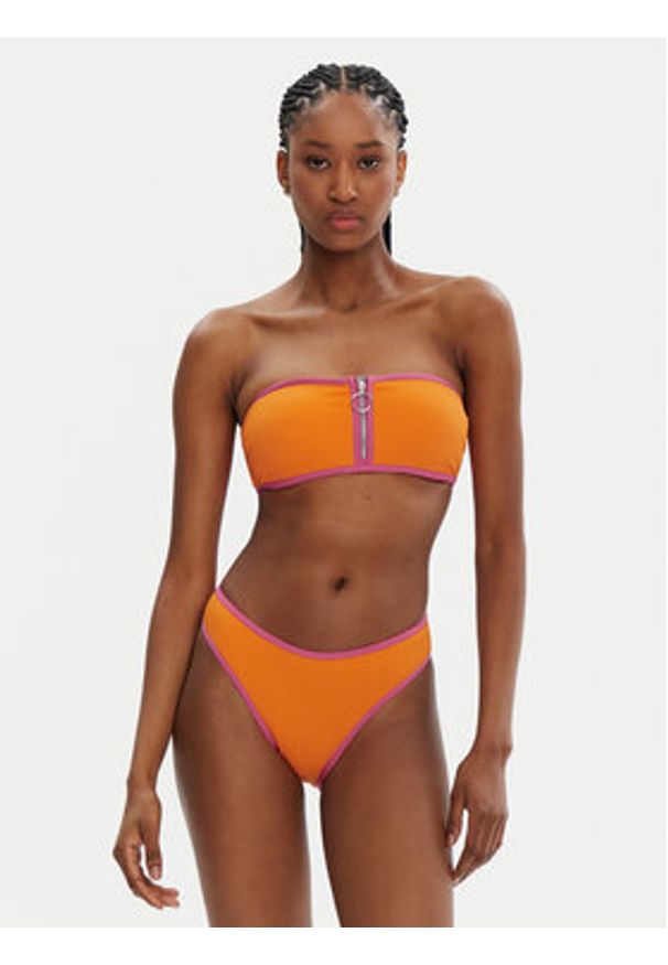 Seafolly Góra od bikini Beach Bound 30467-072 Pomarańczowy. Kolor: pomarańczowy. Materiał: syntetyk