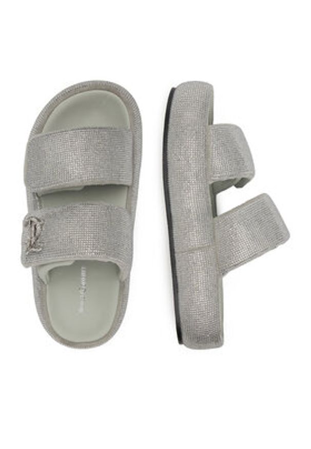 Juicy Couture Klapki WSS21515-02 Szary. Kolor: szary. Materiał: materiał