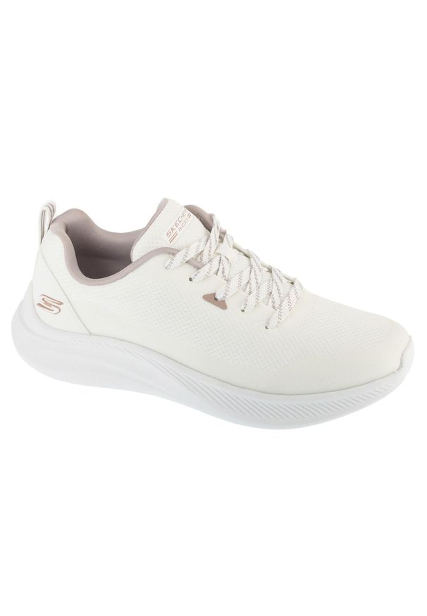 skechers - Buty sportowe Sneakersy damskie, Bobs Mode Flex. Kolor: biały. Sport: turystyka piesza