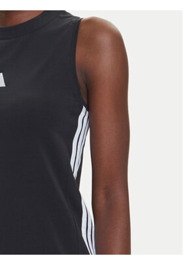 Adidas - adidas Sukienka codzienna Essentials 3-Stripes JE1208 Czarny Regular Fit. Okazja: na co dzień. Kolor: czarny. Materiał: bawełna. Typ sukienki: proste. Styl: casual