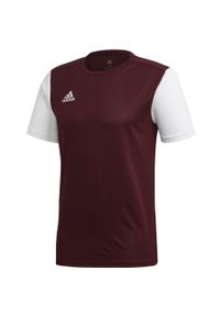 Adidas - Koszulka piłkarska adidas Estro 19 JSY. Kolor: biały, wielokolorowy, brązowy. Materiał: jersey. Sport: piłka nożna