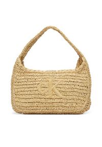 Calvin Klein Torebka Bold Ck Raffia Sm Shoulder Bag LV04F3449G Brązowy. Kolor: brązowy #5