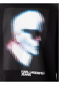 Karl Lagerfeld Jeans Bluza B1M20052 Czarny Regular Fit. Kolor: czarny. Materiał: bawełna #4