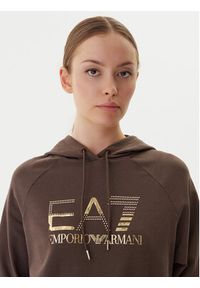 EA7 Emporio Armani Dres 7W000687 AF12502 U6063 Brązowy Regular Fit. Kolor: brązowy. Materiał: bawełna #5