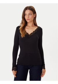 Vero Moda Bluzka Skye 10339843 Czarny Slim Fit. Kolor: czarny