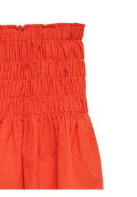 Vero Moda Spódnica mini Sofia 10350924 Pomarańczowy Regular Fit. Kolor: pomarańczowy. Materiał: bawełna #2