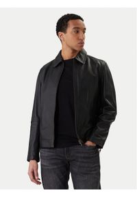 BOSS Kurtka skórzana Jogear 50552141 Czarny Regular Fit. Kolor: czarny. Materiał: skóra #1