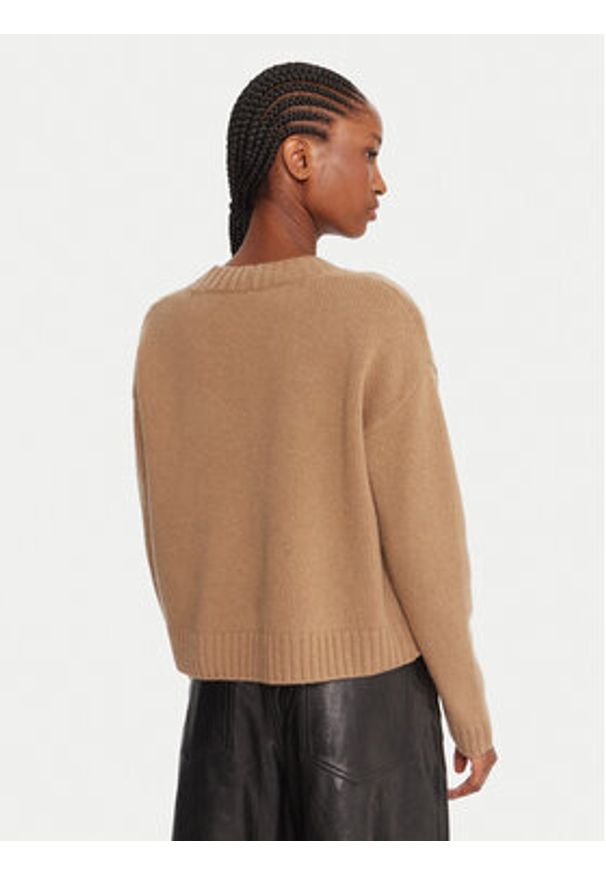 Weekend Max Mara Kardigan Filmato 2525346062 Beżowy Regular Fit. Kolor: beżowy. Materiał: wełna