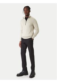 BOSS Sweter Kanobix 50527585 Beżowy Regular Fit. Kolor: beżowy. Materiał: bawełna #3
