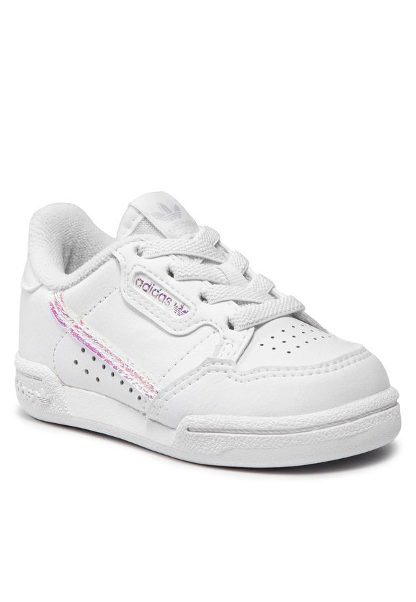 Adidas - Buty adidas Continental 80 El I FU6670 Ftwwht/Ftwwht/Cblack. Kolor: biały. Materiał: skóra