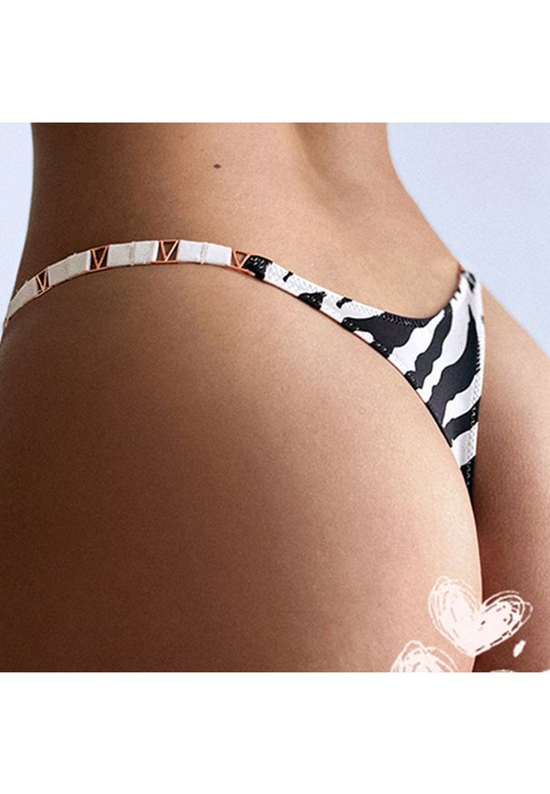 Intica - Stringi z ozdobną gumką na specjalne okazje Delcie. Kolor: różowy. Materiał: materiał, skóra. Długość: długie